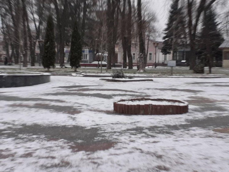 Винничане на Старый новый год дождались обещанного снега (Фото)
