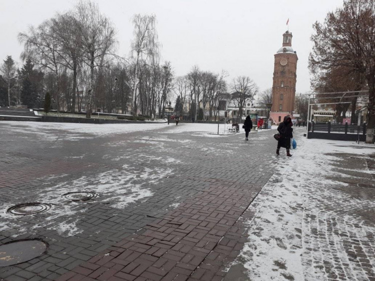 Винничане на Старый новый год дождались обещанного снега (Фото)