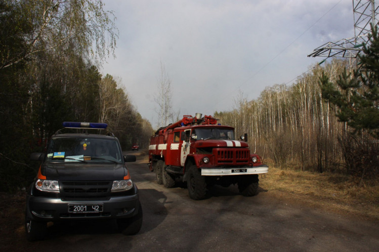 Виїзд на виклик про пожежу в екосистемі. Фото: пресслужба ГУ ДСНС у Вінницькій області 