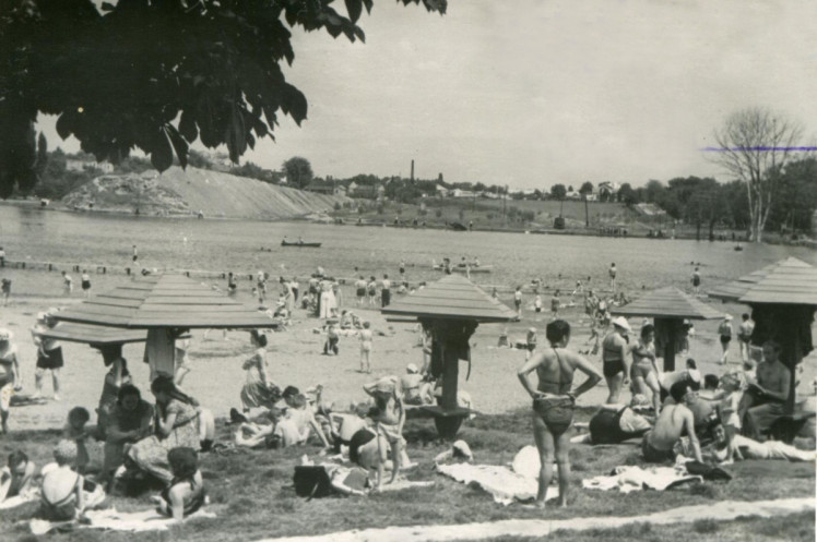 Пляж у Вінниці, старе фото