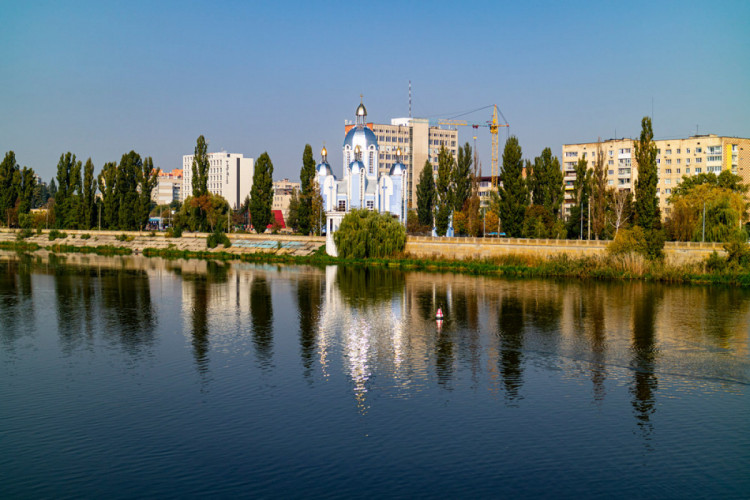 Осень в Виннице. Улица Киевская