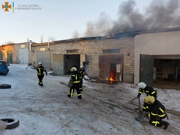 Пожежа в гаражі на Сабарівському шосе