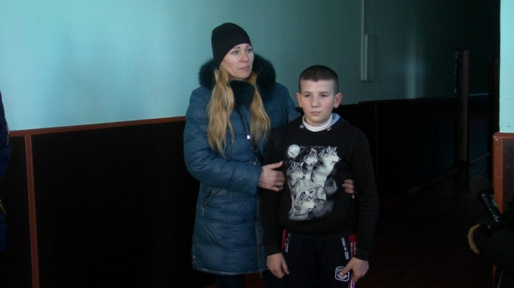 Людмила Данилкіна з сином