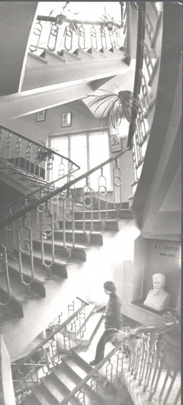 Лестница библиотеки, 1963 год